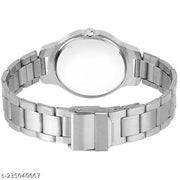 HRV Blue Round Dial Metal Silver Belt Girls watch