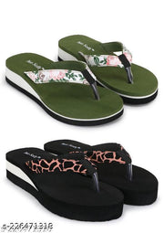 Two Soft Comfortable & Stylish Women's Daily Use Slipper/Flipflop for Women & Girls Combo of 2
