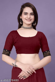 Dhamrol Enterprise Womens_ Georgette saree Lace border