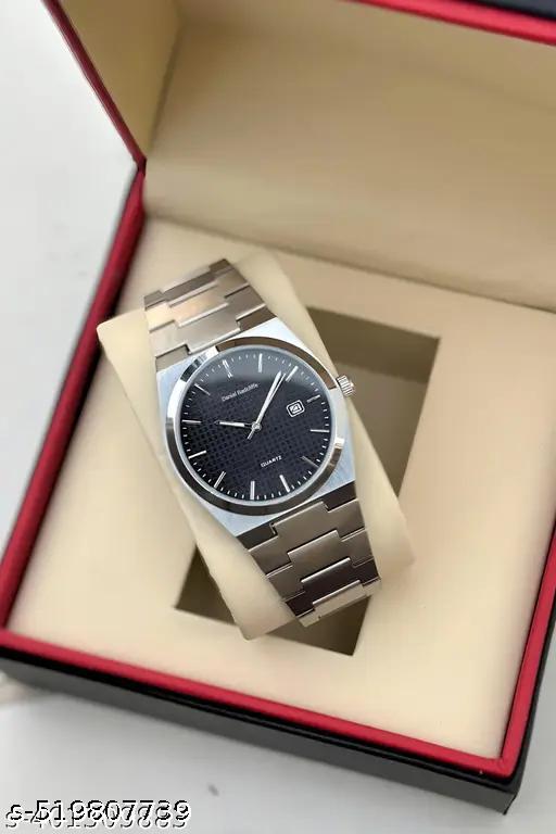 Day n Date Series Men's Green Silver Chain Analog Watches Classic, Attractive, Professional, top-trendy and stylish Analog Watches for Men/boys for office, school use
