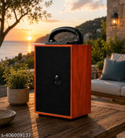 Anandani Wireless Rechargeable Blutooth Wooden Speaker for Best Music Feel