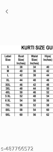Women's rayon kurti