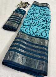 Dola Silk Saree With Jacquard Border
