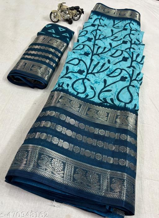 Dola Silk Saree With Jacquard Border