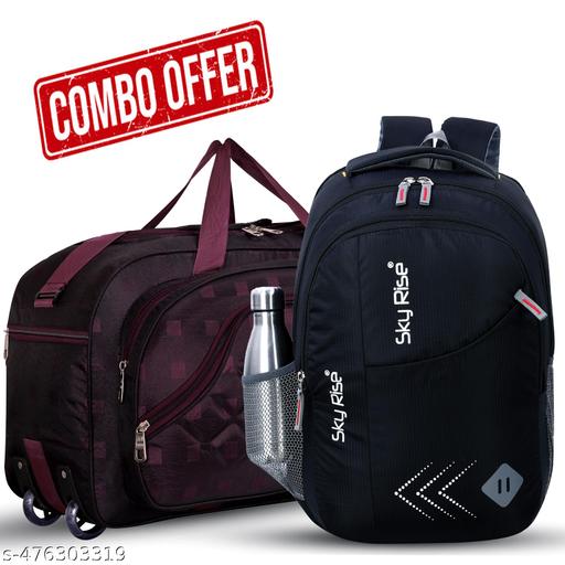 35 L Casual Waterproof Laptop Backpack with Duffel Bag | Travel, Office & School Bag Combo for Men, Women, Boys & Girls