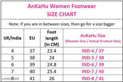 AnKaHu women flats for women Cream Beige stylish partywear new model latest fashion Square Sole ladies footwear