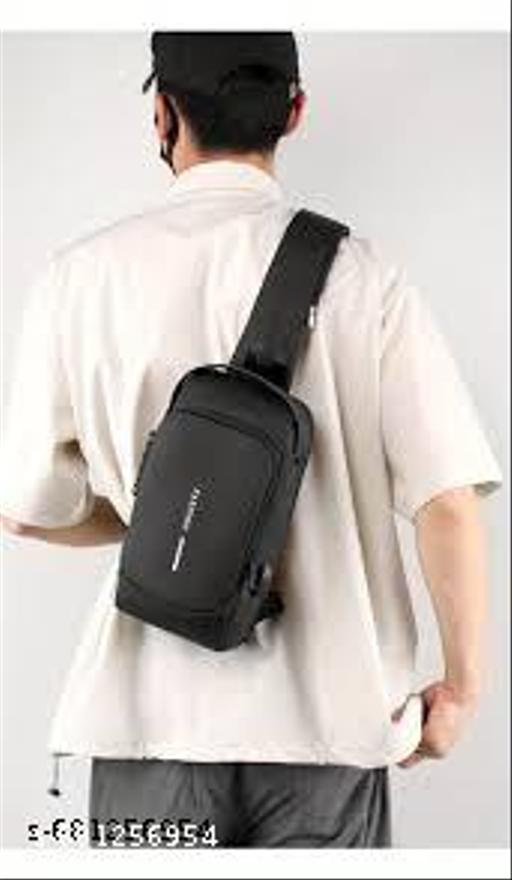 Anti-Theft Waterproof Chest Bag with USB Charging Port & Combination Lock - Casual Shoulder Backpack for Travel, Biking & Office