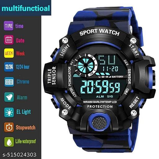Automatic Digital Sports Watch for Men & Kids–Waterproof, Shockproof, and Multi-Functional with a Military-Style Army Strap-watch for boys Watch for Men watch,Sports Watch,Analog Watch,watch for kids,Digital Watch,under 199\-watch,unixes watch