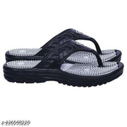 TieFit Men's Accupressure Non-Slip Slippers & TieFit Men's Thong Slipper Combo Pair Of 2