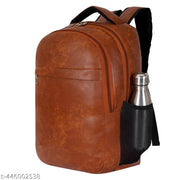 -Latest Leather Fashionate School Bags Laptop Backpack Waterproof PU Leather Backpacks for Men Women Boys & Girls Backpack Unisex Artificial leather backpack bag/casual/college/school/office 30 Liters