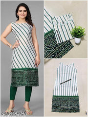 Polyster/Crepe fabric-KURTI COMBO