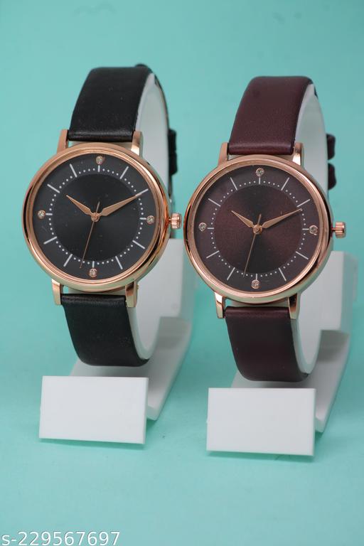 New Ethnic Flower Designer Leather Belt Analog Watches for Women Watches for Girls