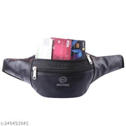 Znw-Enterprise-Waist-Bag-For-Men & Women-Leather-Zipper Closure-Adjustable Straps-Stylish waist bag