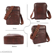 Sling Bag for Men Crossbody Slim Chest Bag for Men for Upto 8-inch iPad Small Shoulder Side Bag with Earphone Port Water-resistant Mobile Bag Passport Bag for Travel