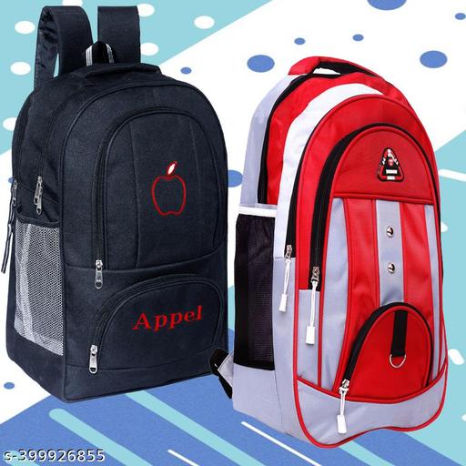 Elite 34L All Season Men's Backpack Suitable for Higher Grade School / College Students / Office/ Laptop bags for all day use Water-Resistance Fabric (Combo Pack of 2)