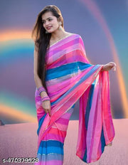 maha saving offer Soft Crepe Saree with Digital Print | Lightweight and Wrinkle-Free Saree | Modern Ethnic Look for Daily Wear
