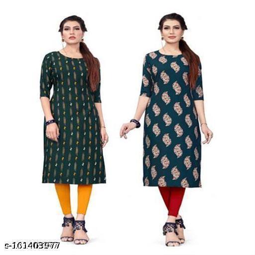 Polyster/Crepe fabric-Women Printed Kurti
