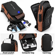 Anti-Theft Laptop Backpack with Combination Lock, Multiple Compartments & USB Charging Port