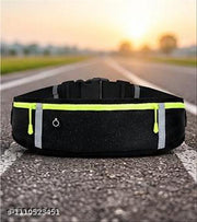 Running Belt Waist Pack Bag, Workout Gear, 3 Pockets Gym Fitness Fanny Pack for Phone, Cell Phone Holder for Running, Jogging Pocket Belt for Women & Men, Running Accessories
