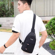 YOGICART ( PACK OF 1 MULTI COLOUR ) Cross Chest Bag For Men Shoulder Bag Crossbody Backpack Waterproof Sling Backpack Bag With USB Charging Port for Traveling/Camping/Hiking/Gym/Sports/Outdoor/Picnic