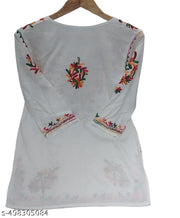 Womens Lucknowi Chikankari short kurti,for womens,girls
