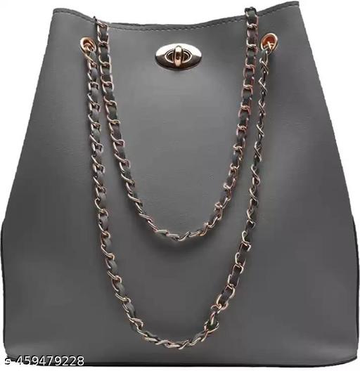 Golden Chain Handle Bag for Women | Stylish Women Bag  | Trending Women Shoulder Bag