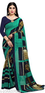 Women’s Printed Saree with Blouse Piece | Stylish Casual & Party Wear Saree for Women