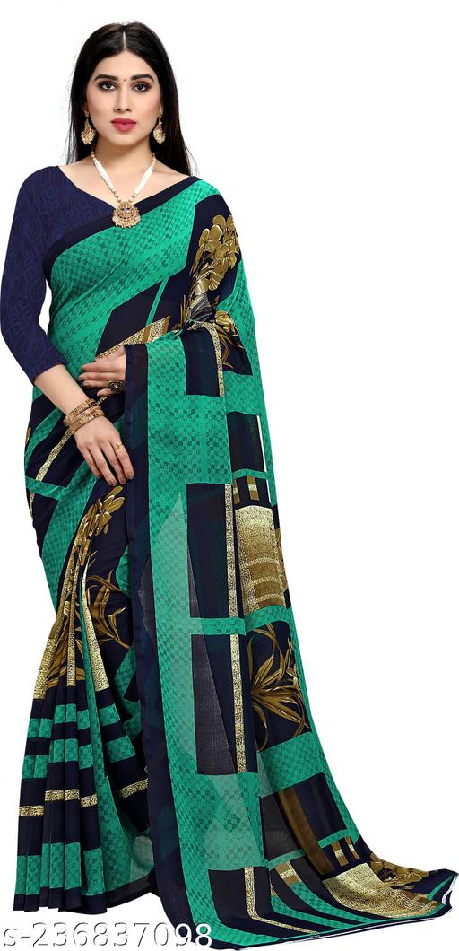 Women’s Printed Saree with Blouse Piece | Stylish Casual & Party Wear Saree for Women
