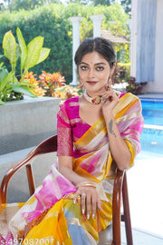 Weddind Special and Bollywood Style tissue organza saree