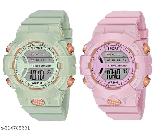 Multi-Function Digital Sports Watch - for Kids Combo
