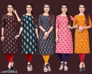 Polyster/Crepe fabric-Attractive Kurtis