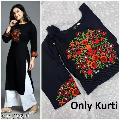Straight Embroidered Kurta And Kurti For Women On Lowest Price Kurti For Women, Kurta For Women, Kurta, Women's Kurta, Casual Kurta For Women, Kurta
