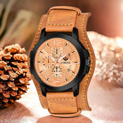 Lorenz Two-in-one detachable bracelet strap watch for Men | Watch for Boys (Baige) | MK-4028R