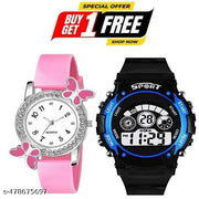 special combo offer || buy 1 get 1 free || Buy sport watch and get analog watch for girls free .| Digital Watch for Kids | Boys & Girls Digital Watch | Best Return Gift | Combo Pack Digital Watch |