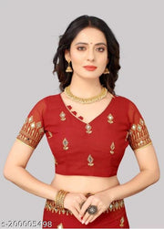 EMBROIDERY MIRROR SAREE