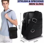 Men Office Sling Bag & Crossbody one Side Shoulder Bag Use For Travel Office Business Messenger.