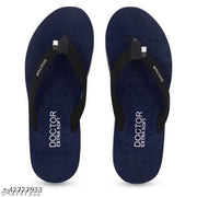 DOCTOR EXTRA SOFT Flat-D-19-Navy Women's Orthopaedic Diabetic Comfort Daily Use Slippers & Flipflops