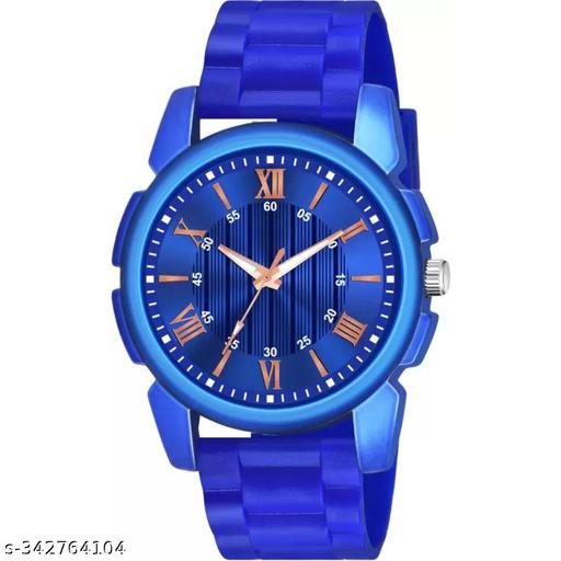 Kacho Copper Roman Blue Pu Men Watch
