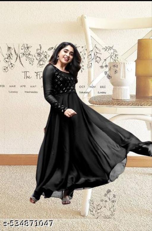 New Georgette Plain Kurta Collaction