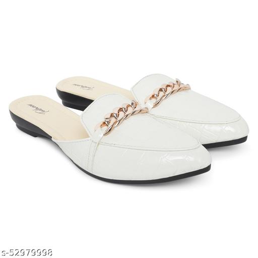 Women's Fashion Comfortable Slip-on Chain Decorated Loafers Bellies Low Heels Almond Toe Casual Daily Mule Sandals, flat Sandal and Jutis For Women and girls, Jutis, Bellies and Ballerinas, Sandals, platform sandals, comfortable sandals for women