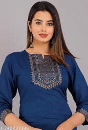 Kurtis & Kurtas - Teal Blue Color