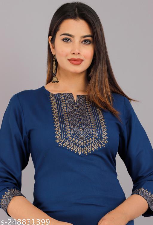 Kurtis & Kurtas - Teal Blue Color