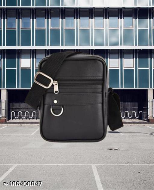 Stylish Sling Cross Body Travel Office Nylon Padded Cross Body Messenger Sling Bag Travel Office One Side Shoulder Bag For Men Women Messenger Men wonen sling Bag  Black  Pack 1