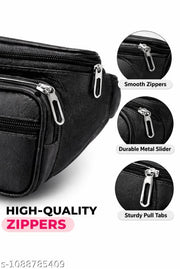 Men’s Premium Multi-Pocket Waist Bag | Crossbody Belt Bag | Travel & Daily Use