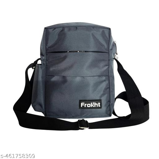 9.5 Inch Stylish Padded Mini Sling Bag for Men and Women, Small Passport Travel Bag and Small Sling Bag With Water Bottle Pocket