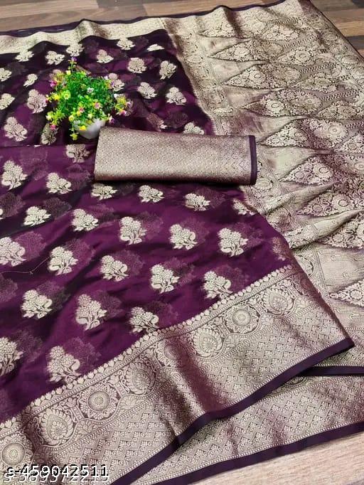 Morpich Fashion Organza  Silk Saree