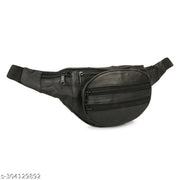 Latest Unisex Genuine Leather Waist Pouch Bag with Adjustable Length Leather Waist/Fanny Bag