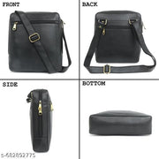 Men's PU Leather Sider Bag Crossbody Bag
