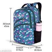 ISB Printed Backpack for school collage office Traveling Outdoor  Waterproof Polyester Material High Quality Bag Men Women Boys and Girls