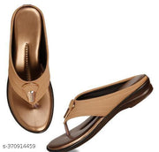 H Ladies Woman Sandals Synthetic Leather Lycra Leather Flat Sandals Aadab Fashionable Women Flip flop & Slippers